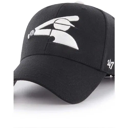 47 Brand Kapa sa šiltom MLB Chicago White Sox boja: crna, s aplikacijom, B-MVP06WBV-BKB