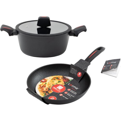 Lorme Šerpa Megastone 24cm, 4l + Tiganj 24cm Cene