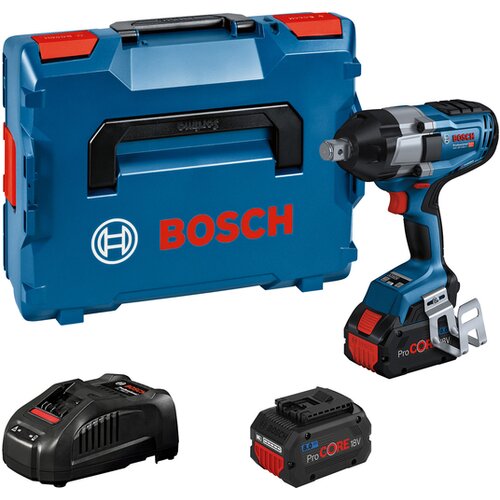 Bosch akumulatorski udarni odvrtač gds 18V-1050 h +2xProc 8Ah + GAL1880CV + l-boxx + akumulatorska ugaona brusilica gws 18V-10 solo Cene