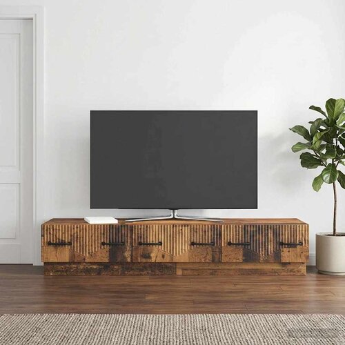 TV ormar Staro drvo 147 x 34,5 x 27 cm Konstruirano drvo Cijene