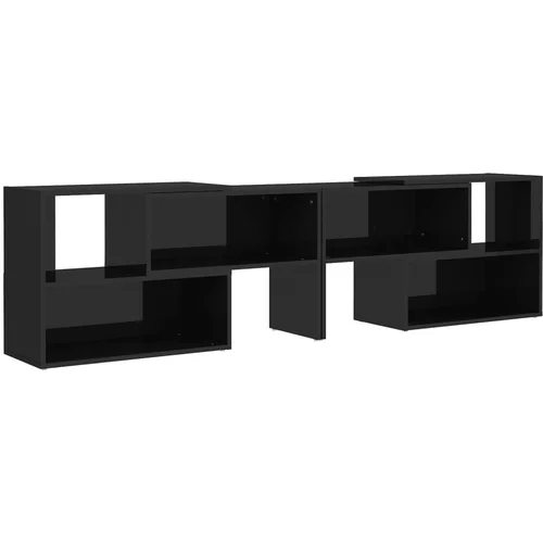 vidaXL TV omarica visok sijaj črna 149x30x52 cm iverna plošča, (20732410)