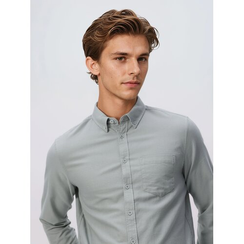 Reserved Slim fit pamučna košulja - bljedozeleno Cene