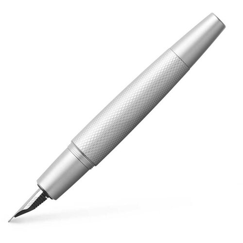Faber-Castell nalivno pero E-Motion Pure M, srebrno Slike