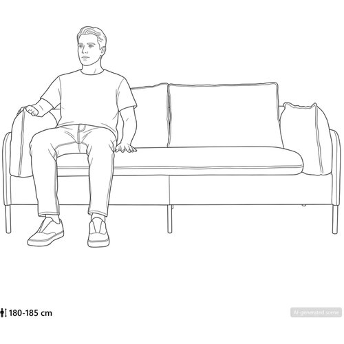 SOFA za dvije osobe 2-sjedalo Vinska crvena 188 x 81 x 89 cm - boja crnog vina 145 cm Slike