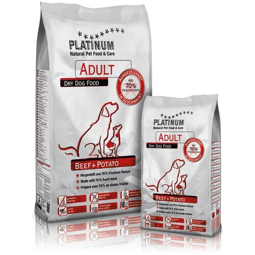 Platinum dog adult all beef&potato 1.5 kg Slike