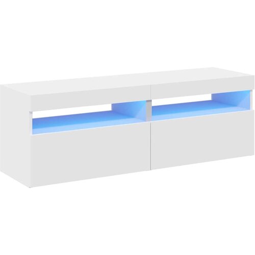  ormarići s LED svjetlima 2 kom bijeli 60 x 35 x 40 cm Slike