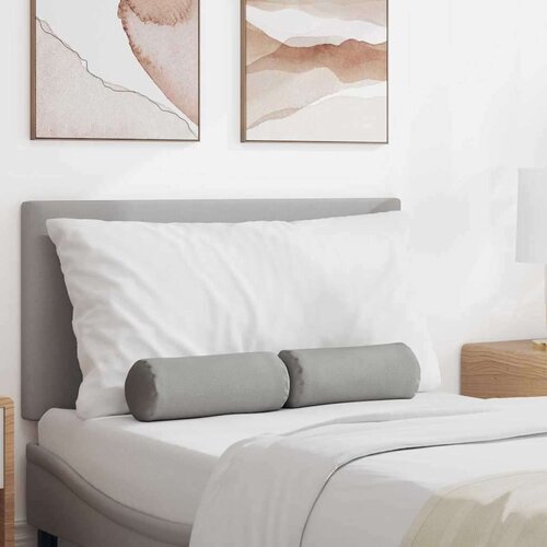 vidaXL Blazine 2 pcs Oblačno siva Ø 15 x 40 cm blago Cene