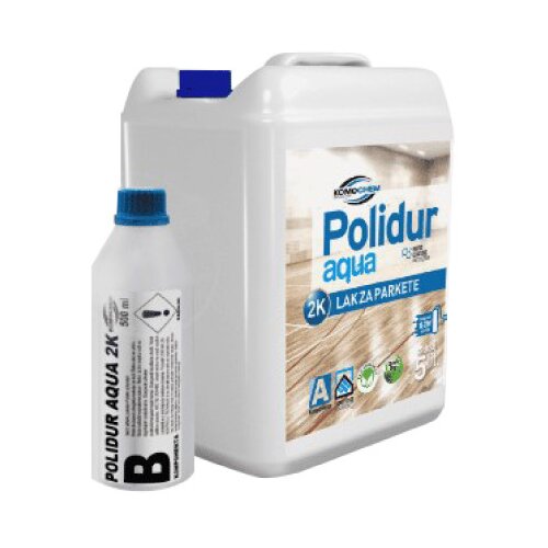 KOMOCHEM Lak za parket 2K Polidur polumat 5l Slike