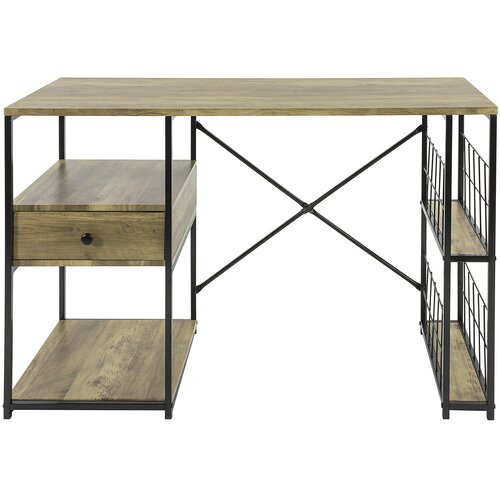 SoBuy Pisalni miznik Predal Les Črna 118x48x75cm FWT61-N, (5000212947) Cene