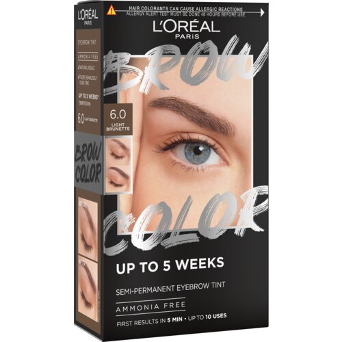 Loreal L'Oréal Paris Brow Color polutrajna boja za obrve 6.0 Light Brunette​ Slike