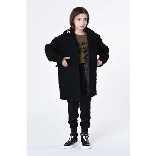 Karl Lagerfeld Dječji kaput boja: crna