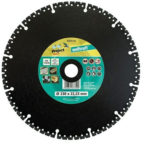 Wolfcraft Dijamantna rezna ploča Pro Multi (Promjer rezne ploče: 230 mm, Debljina plohe: 3 mm) Slike