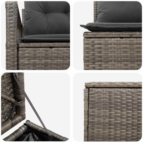  Set sofe 7 kom. Siva i tamno siva 120 x 62 x 69 cm Slike