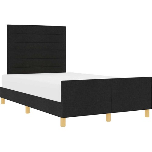 vidaXL Krevetna konstrukcija Crna Konstruirano drvo 120 x 190 cm Krevet Cene