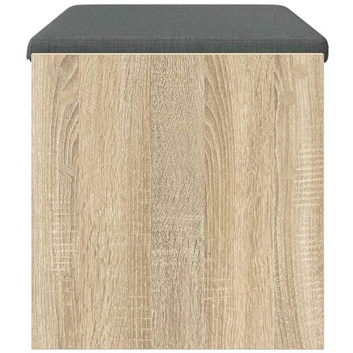  Klupa za hodnik s jastukom Sonoma hrast 80 x 38 x 46 cm Slike