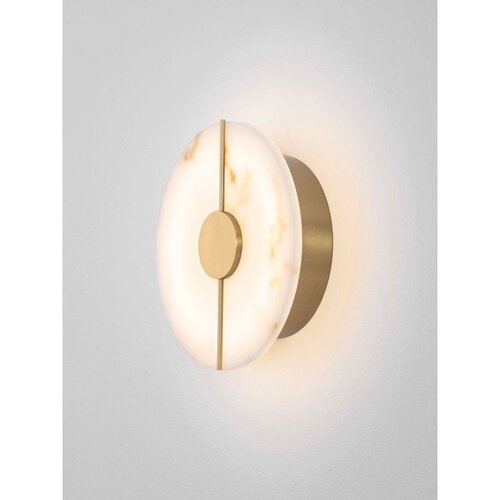 Nova Luce Krem/mjedena LED zidna lampa u kamenom dekoru Aider &amp;ndash; Slike