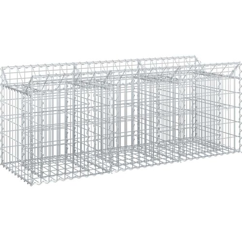  Gabionski uzdignuti krevet Srebrno 150 x 50 x 60 cm - 150 x 50 x 60 cm Cene
