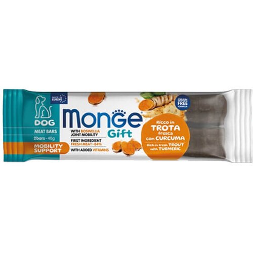 Monge gift mobility support dog trout - mesna pločica sa pastrmkom i kurkumom (40g) Cene