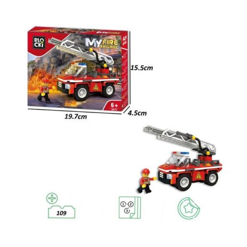  Kocke blocki vatrogasni kamion 109pcs ( 76/0818 ) Slike