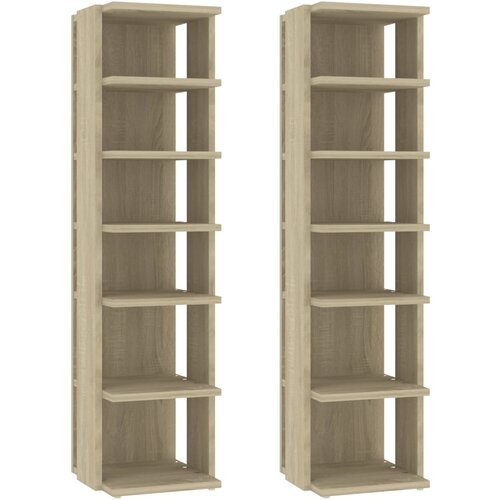 Maison Chic Omarica za obutev - Kopa za čevlje 2 kosa sonoma hrast 27,5x27x102 cm, (21778188) Cene