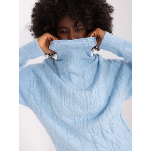 Fashion Hunters Sweater-AT-SW-23401.97P-light blue Slike