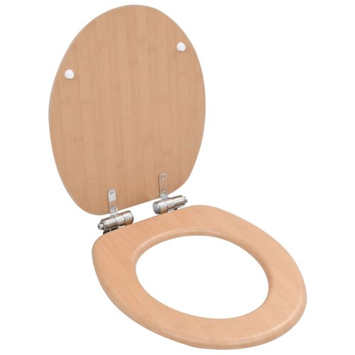 VidaXL Deska za WC &amp;scaron;koljko počasno zapiranje MDF dizajn bambusa Slike