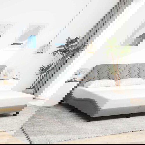 vidaXL Okvir kreveta bez madraca svjetlosivi 120 x 200 cm od tkanine Cijene