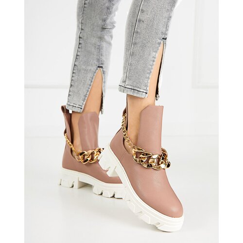 Resti Pink women's boots with chain Tenkay - Footwear Cene