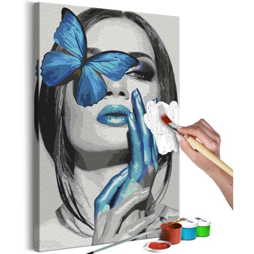  Slika za samostalno slikanje - Blue Butterfly 40x60 Slike