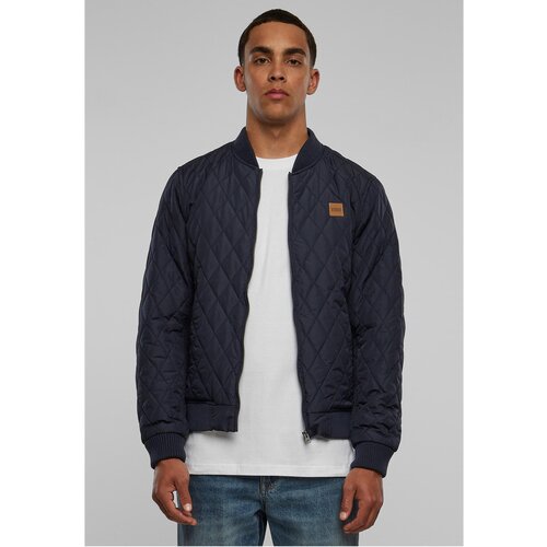 Urban Classics Diamond Quilt Nylon Jacket Navy Slike