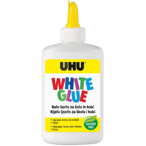  LJEPILO TEKUĆE125G WHITE GLUE UHU BIJELO Slike