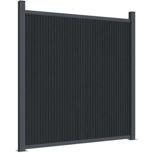 Panel za ogradu sivi 1218 x 186 cm WPC Slike