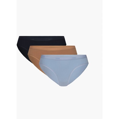 Atlantic Women's Panties Sport 3Pack - Dark Beige/Dark Blue/Pastel Blue Slike