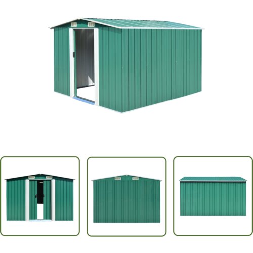  The Living Store Vrtna lopa 257x298x178 cm kovinska zelena - Vrtna Lopa, (21745151) Cene