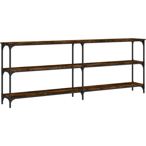  Konzolni stol boja hrasta 200x29x75 cm od konstruiranog drva Slike