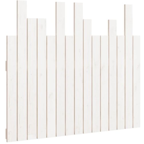 Maison Chic stensko posteljno vzglavje - vzglavna omarica - nočna omarica belo 95,5x3x80 cm trdna borovina, (21706767) Cene