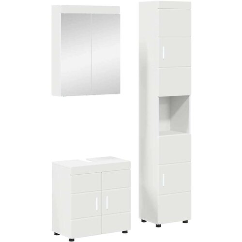  Set namještaja za kupaonicu TULUM Bijelo Konstruirano drvo Cene