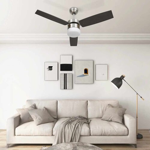  Stropni ventilator sa svjetlom i daljinskim 108 cm tamnosmeđi Cijene