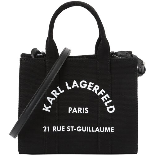 Karl Lagerfeld Shopper torba crna / bijela Slike