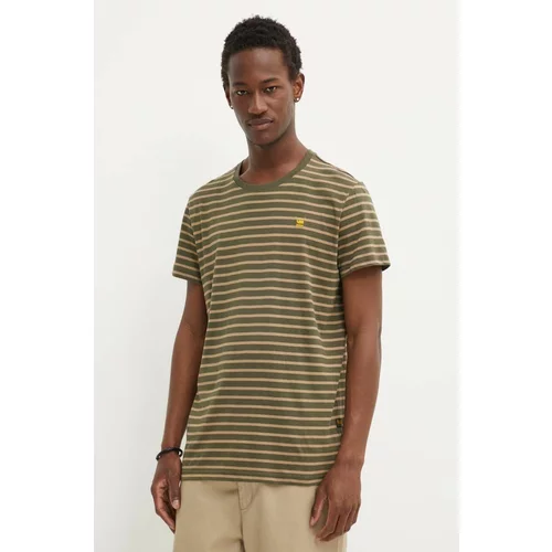 G-star Raw Pamučna majica za muškarce, boja: zelena, s uzorkom, D24941-C339