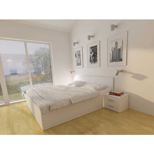 Kerles krevet sa spremnikom lift bijela - 120x200 cm Slike
