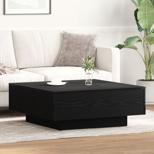 vidaXL Stolić za kauč Crni hrast Drvo 80 x 80 x 31 cm Izdržljiv Cijene