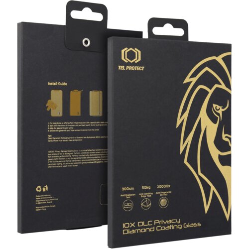 Tel Protect 10X Privacy DLC dijamantni premaz Anti-Spy kaljeno staklo za iPhone 17 Pro Max Cijene