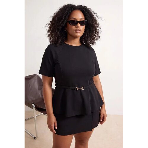 Trendyol Ženska bluza Tbbss26Af00179, Crna Slike