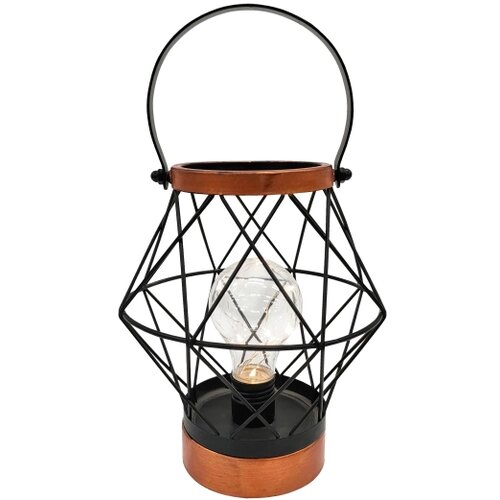 Solight WO3105 - LED dekorativna stona lampa LED/3xAA crna/bakar Slike