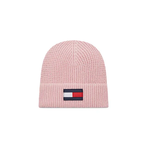 Tommy Hilfiger Kapa Big Flag Beanie AU0AU01500 Roza