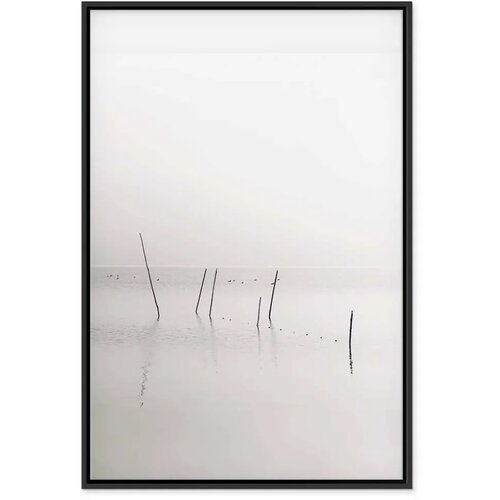  Slika - Misty Trail (1 Part) Vertical 60x90 U crnom drvenom okviru Slike