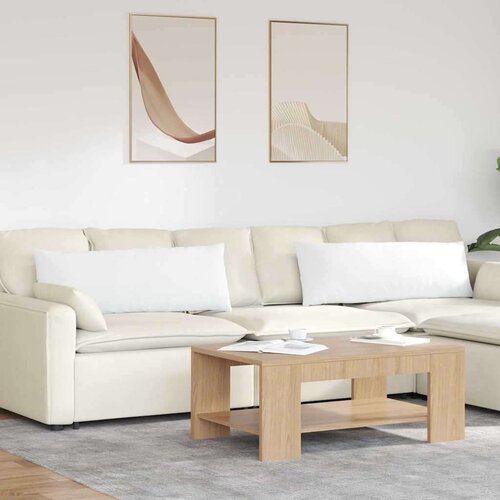 vidaXL jastučići za sofu 2 pcs bijelo 120 x 40 cm tkanina Cene