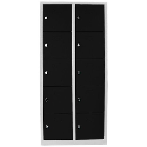 Hanah home Js1017Sı GreyBlack Locker Storage Cabinet Cene
