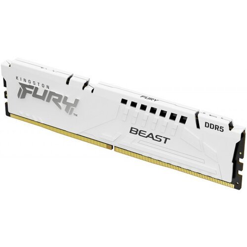 Kingston DDR5 16GB 5200MHz CL40 dimm [fury beast] white xmp Slike